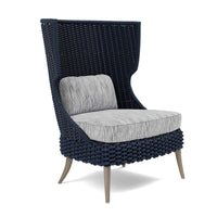 Made Goods Arla Wingback Outdoor Lounge Chair in Danube Fabric