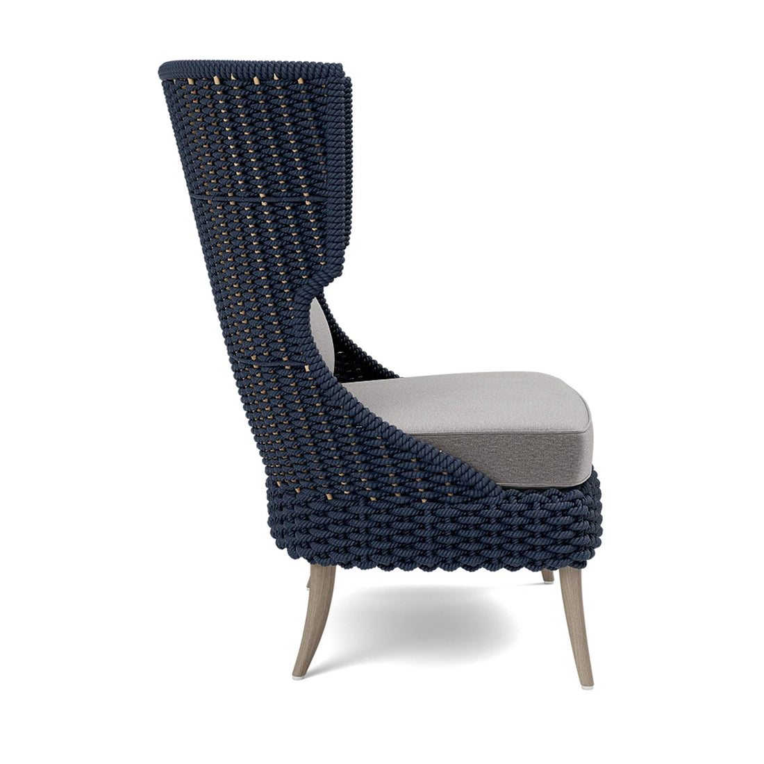 Made Goods Arla Wingback Outdoor Lounge Chair in Havel Velvet