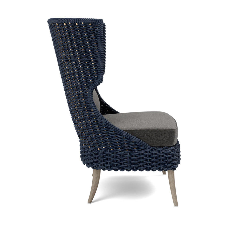 Made Goods Arla Wingback Outdoor Lounge Chair in Havel Velvet