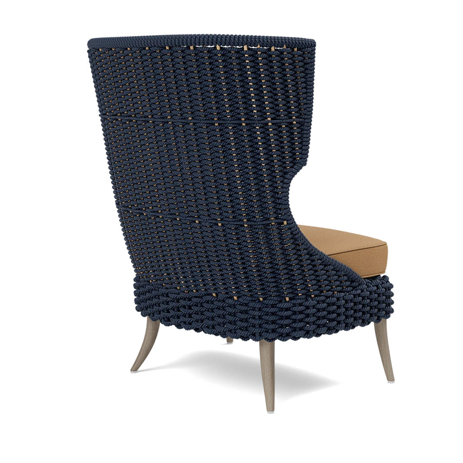 Made Goods Arla Wingback Outdoor Lounge Chair in Havel Velvet