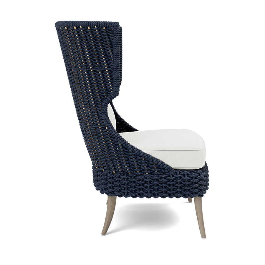 Made Goods Arla Wingback Outdoor Lounge Chair in Pagua Fabric