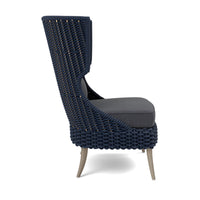 Made Goods Arla Wingback Outdoor Lounge Chair in Pagua Fabric