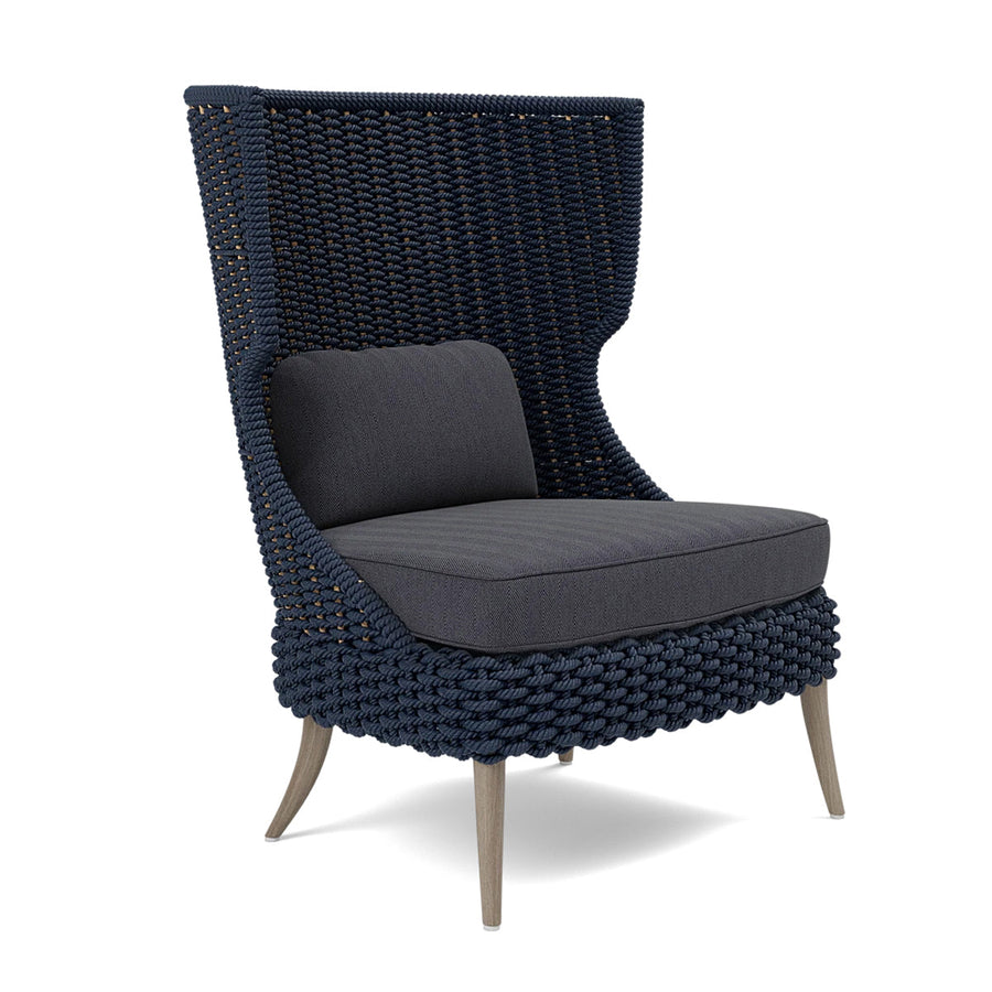 Made Goods Arla Wingback Outdoor Lounge Chair in Pagua Fabric