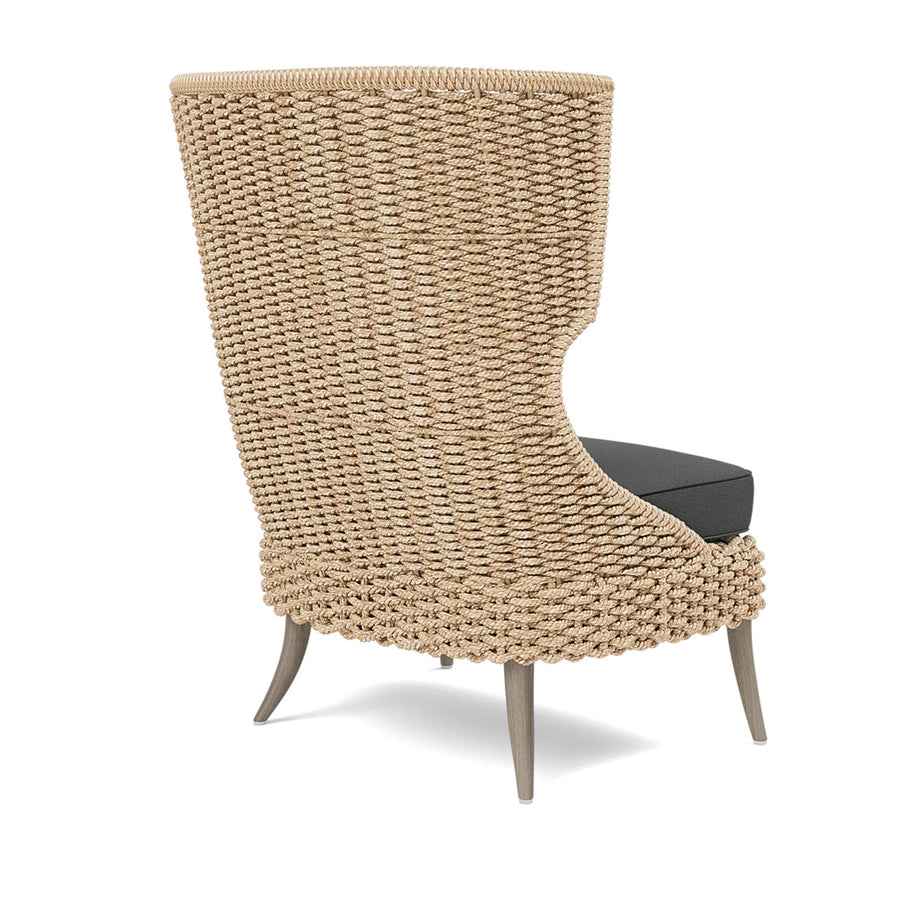 Made Goods Arla Wingback Outdoor Lounge Chair in Alsek Fabric