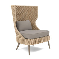 Made Goods Arla Wingback Outdoor Lounge Chair in Alsek Fabric