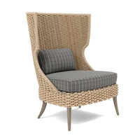 Made Goods Arla Wingback Outdoor Lounge Chair in Clyde Fabric