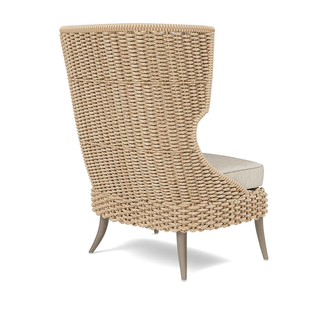 Made Goods Arla Wingback Outdoor Lounge Chair in Danube Fabric