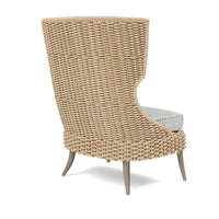 Made Goods Arla Wingback Outdoor Lounge Chair in Danube Fabric