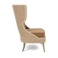 Made Goods Arla Wingback Outdoor Lounge Chair in Havel Velvet