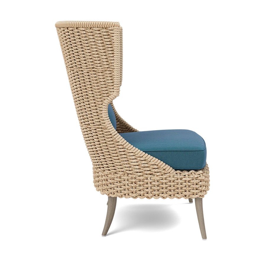 Made Goods Arla Wingback Outdoor Lounge Chair in Pagua Fabric