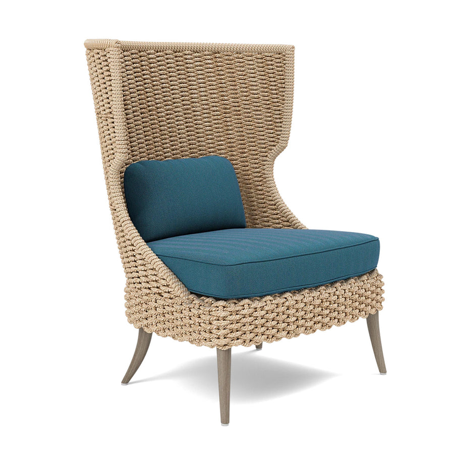 Made Goods Arla Wingback Outdoor Lounge Chair in Pagua Fabric