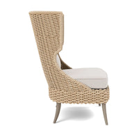 Made Goods Arla Wingback Outdoor Lounge Chair in Pagua Fabric