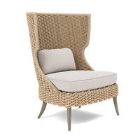 Made Goods Arla Wingback Outdoor Lounge Chair in Pagua Fabric