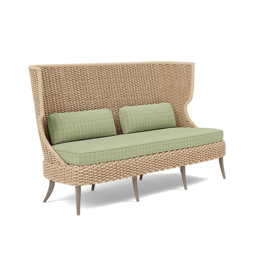 Made Goods Arla Faux Rope Outdoor Sofa in Clyde Fabric