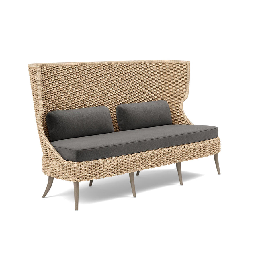 Made Goods Arla Faux Rope Outdoor Sofa in Havel Velvet