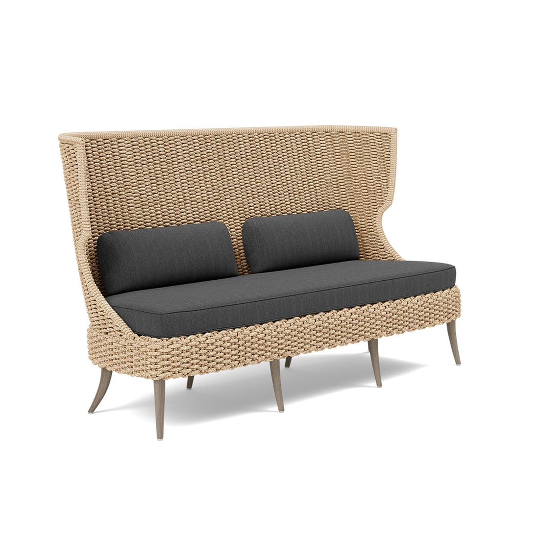 Made Goods Arla Faux Rope Outdoor Sofa in Pagua Fabric