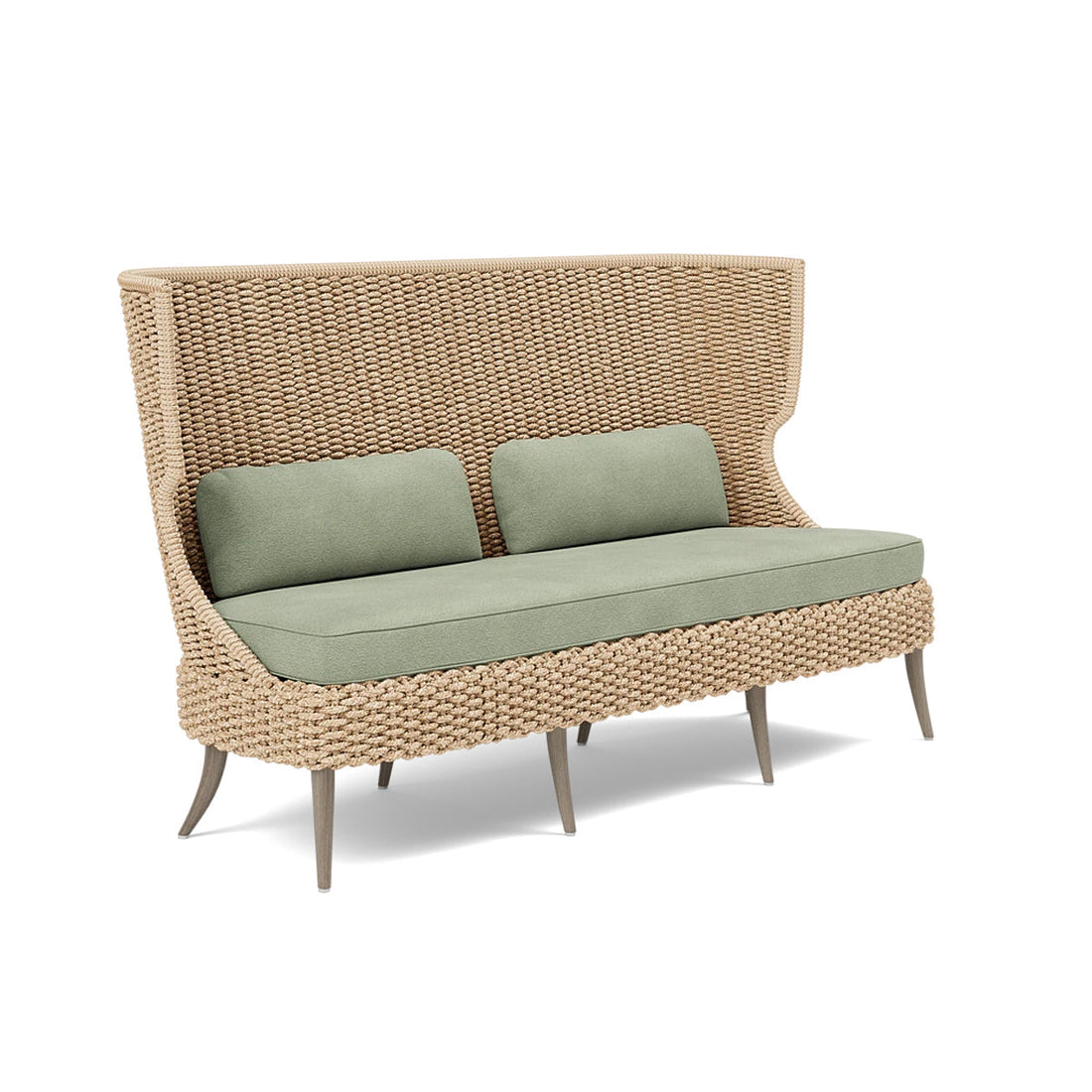 Made Goods Arla Faux Rope Outdoor Sofa in Weser Fabric