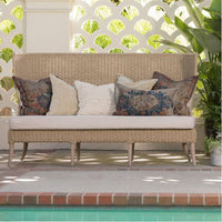 Made Goods Arla Faux Rope Outdoor Sofa in Pagua Fabric