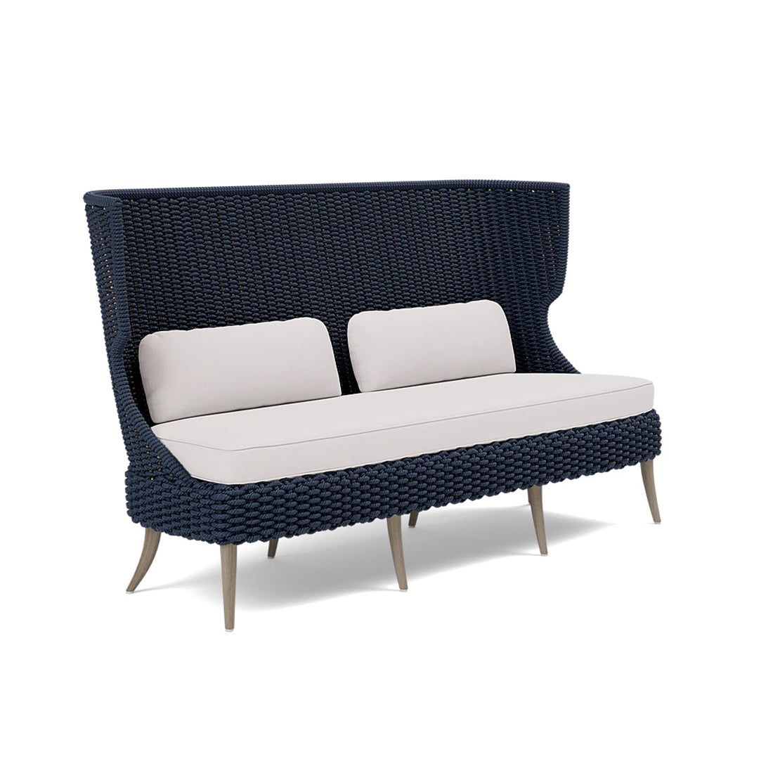 Made Goods Arla Faux Rope Outdoor Sofa in Alsek Fabric