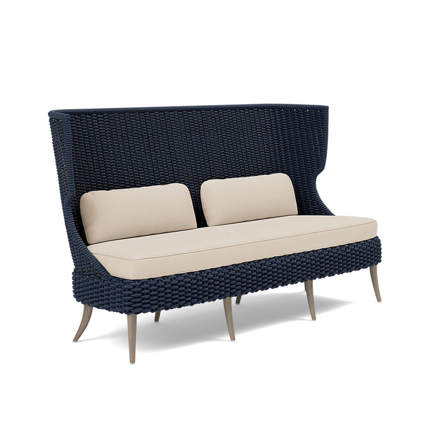 Made Goods Arla Faux Rope Outdoor Sofa in Alsek Fabric