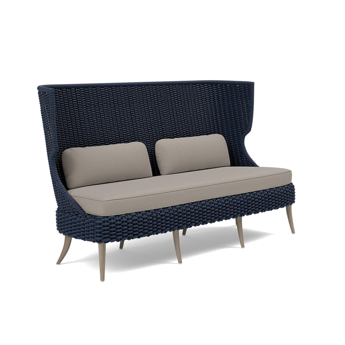 Made Goods Arla Faux Rope Outdoor Sofa in Alsek Fabric