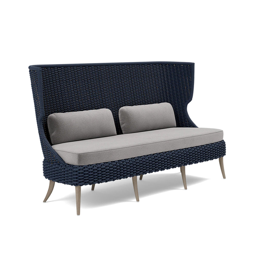 Made Goods Arla Faux Rope Outdoor Sofa in Havel Velvet