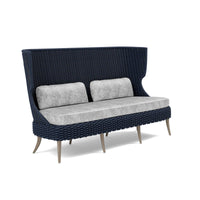 Made Goods Arla Faux Rope Outdoor Sofa in Volta Fabric