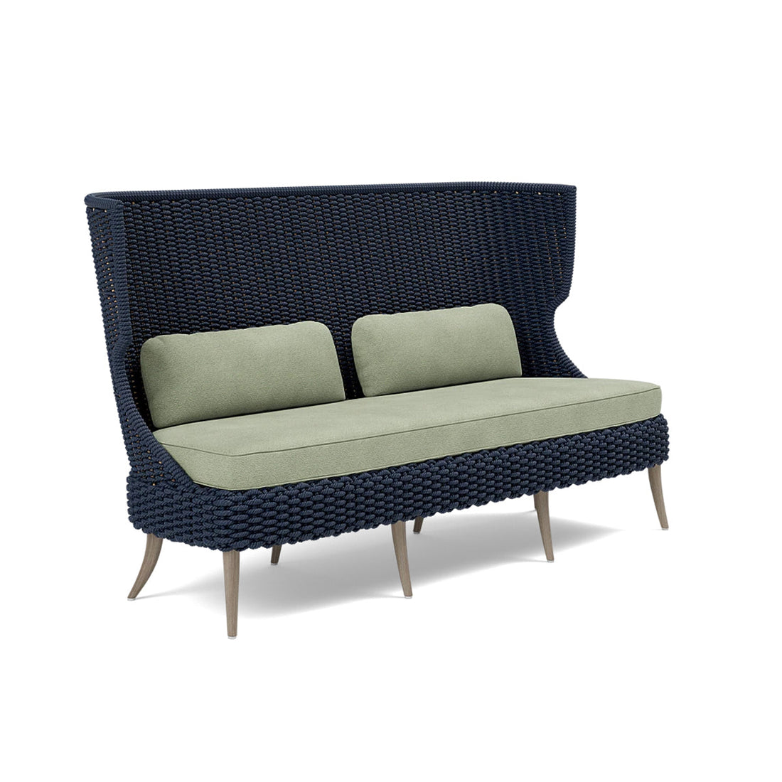 Made Goods Arla Faux Rope Outdoor Sofa in Weser Fabric