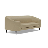 Made Goods Basset Contemporary Cabriole-Style Sofa, Bassac Leather