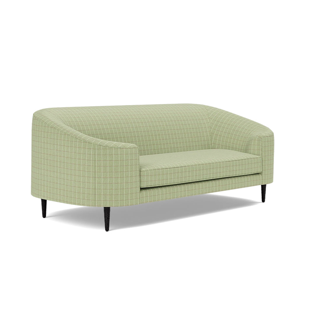 Made Goods Basset Contemporary Cabriole-Style Sofa in Clyde Fabric