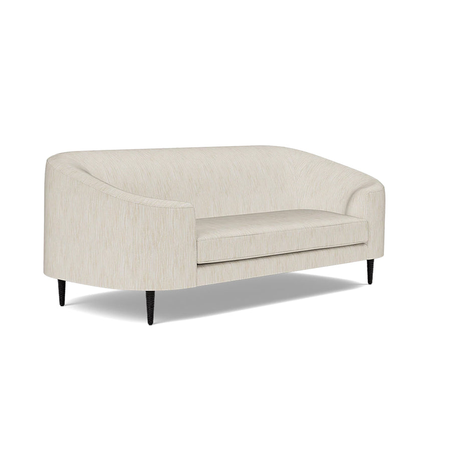 Made Goods Basset Contemporary Cabriole-Style Sofa in Danube Fabric