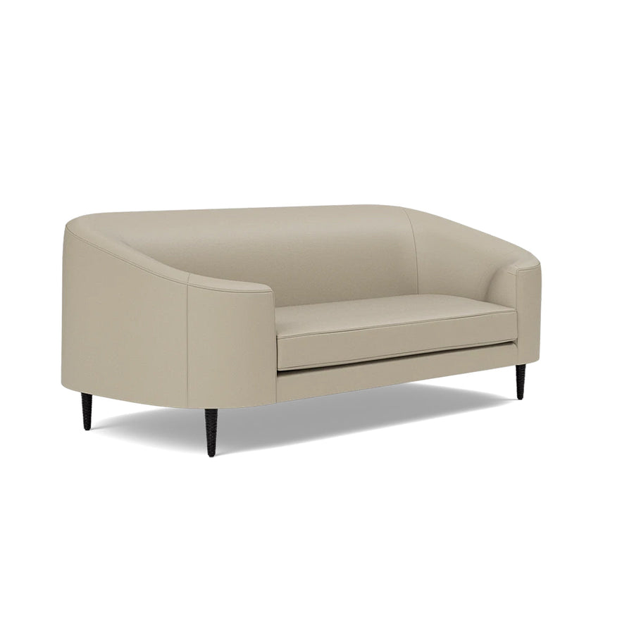 Made Goods Basset Contemporary Cabriole-Style Sofa, Garonne Leather