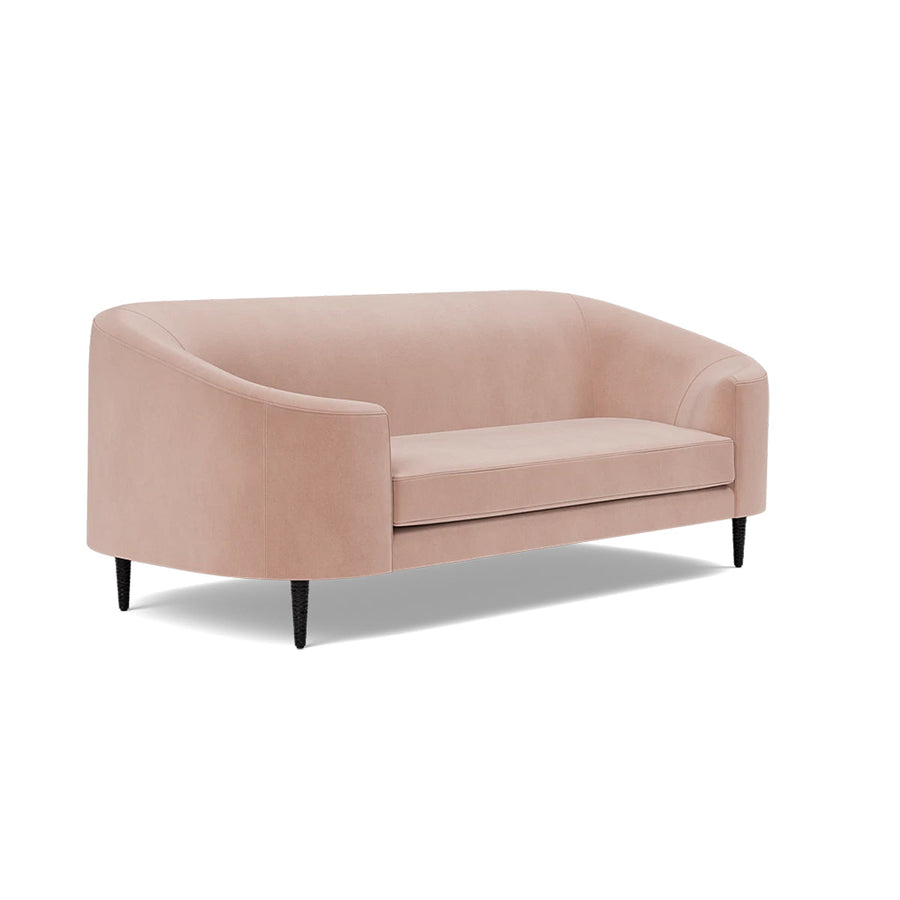 Made Goods Basset Contemporary Cabriole-Style Sofa, Liard Velvet