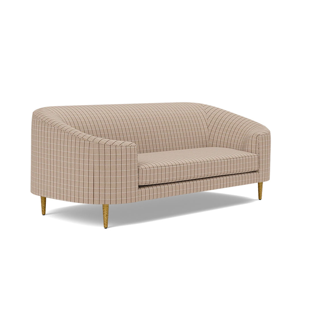 Made Goods Basset Contemporary Cabriole-Style Sofa in Clyde Fabric