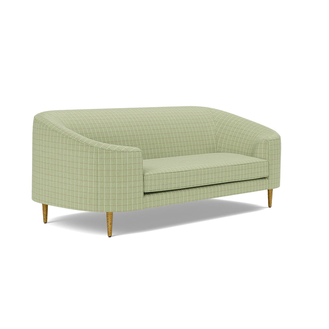 Made Goods Basset Contemporary Cabriole-Style Sofa in Clyde Fabric