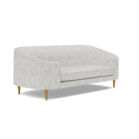 Made Goods Basset Contemporary Cabriole-Style Sofa in Danube Fabric