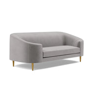 Made Goods Basset Contemporary Cabriole-Style Sofa in Havel Velvet