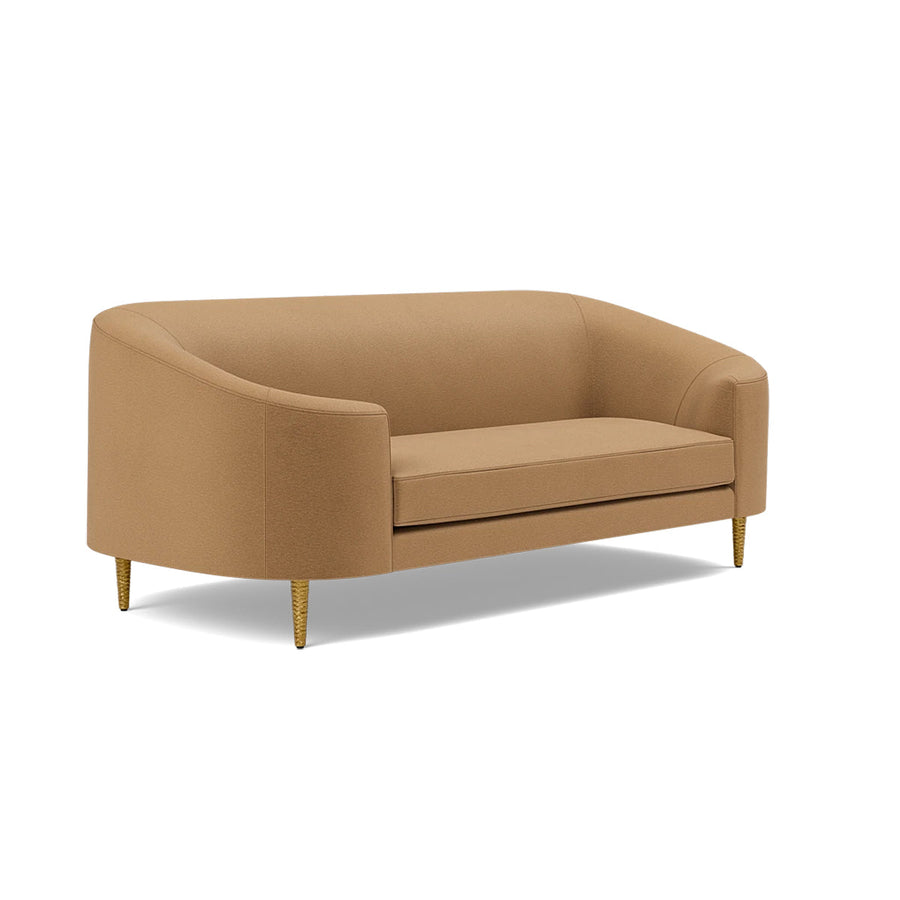 Made Goods Basset Contemporary Cabriole-Style Sofa in Havel Velvet