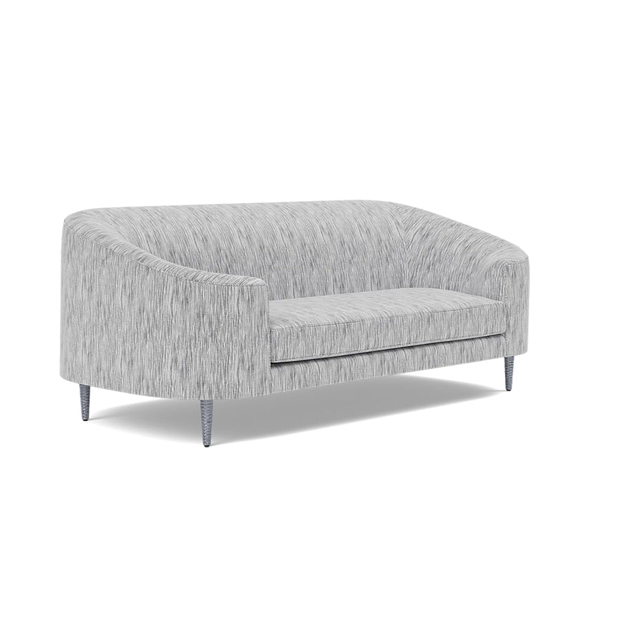 Made Goods Basset Contemporary Cabriole-Style Sofa in Danube Fabric