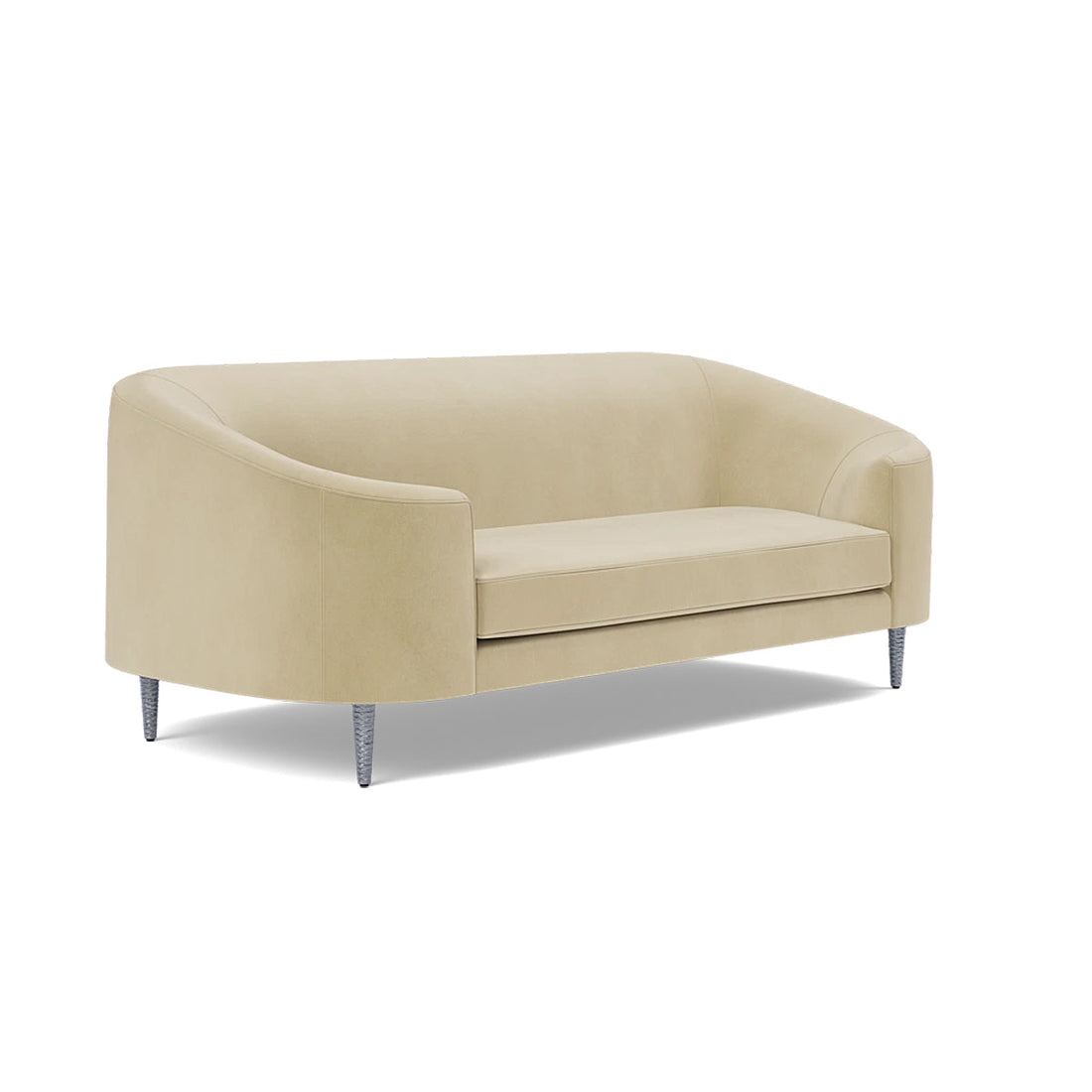 Made Goods Basset Contemporary Cabriole-Style Sofa, Liard Velvet