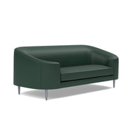 Made Goods Basset Contemporary Cabriole-Style Sofa, Rhone Leather