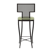 Made Goods Hadley Metal Outdoor Bar Stool in Clyde Fabric