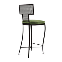 Made Goods Hadley Metal Outdoor Bar Stool in Havel Velvet