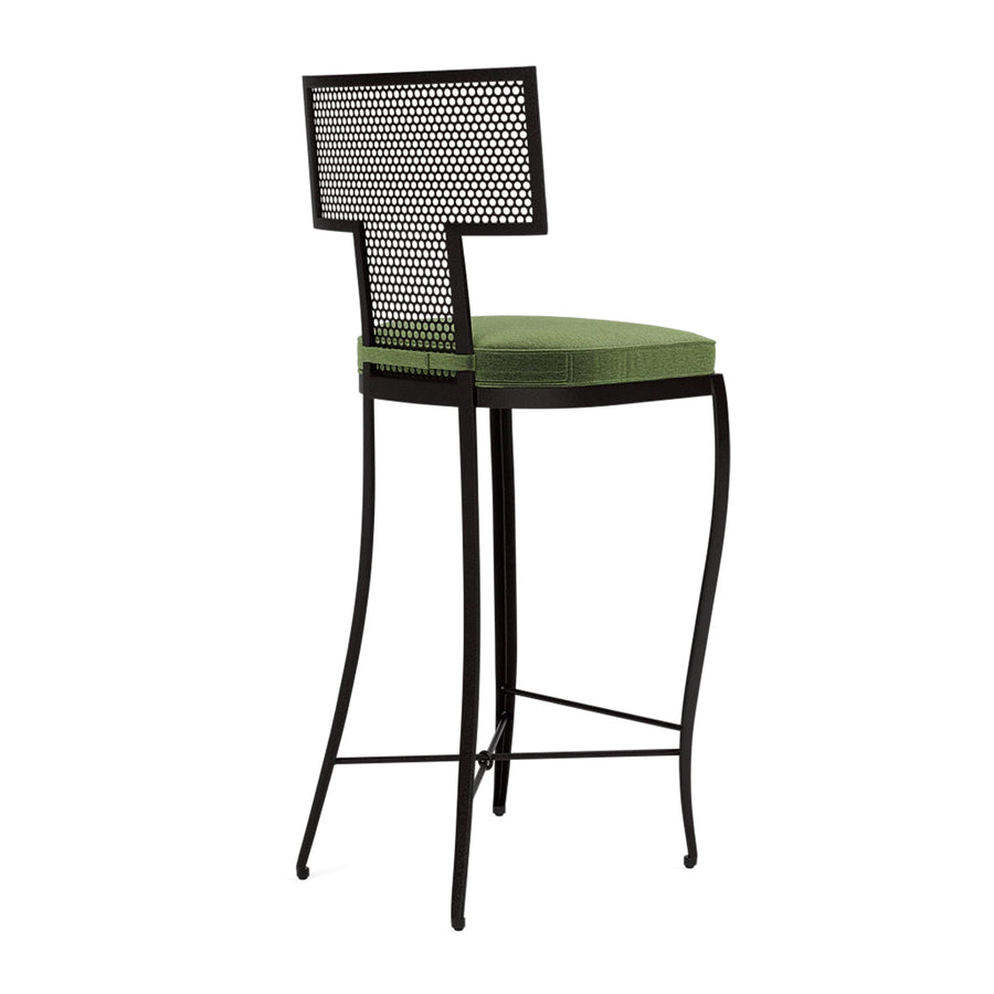 Made Goods Hadley Metal Outdoor Bar Stool in Havel Velvet