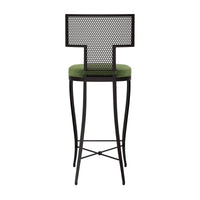 Made Goods Hadley Metal Outdoor Bar Stool in Havel Velvet