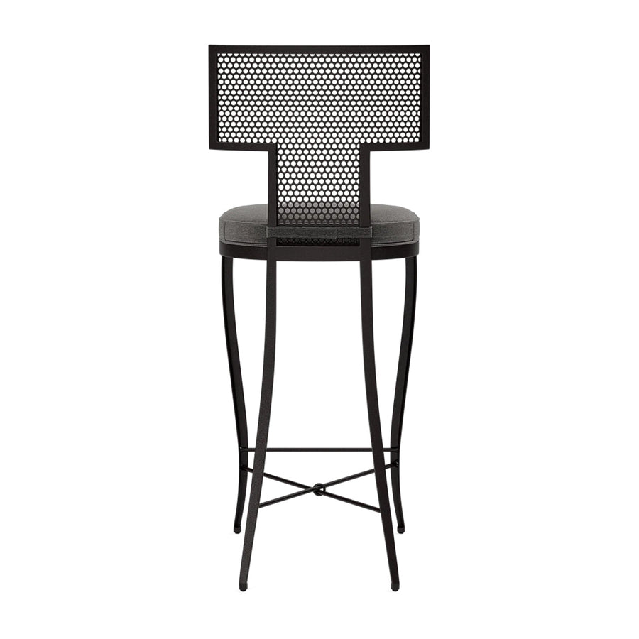 Made Goods Hadley Metal Outdoor Bar Stool in Havel Velvet