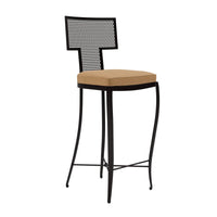 Made Goods Hadley Metal Outdoor Bar Stool in Havel Velvet