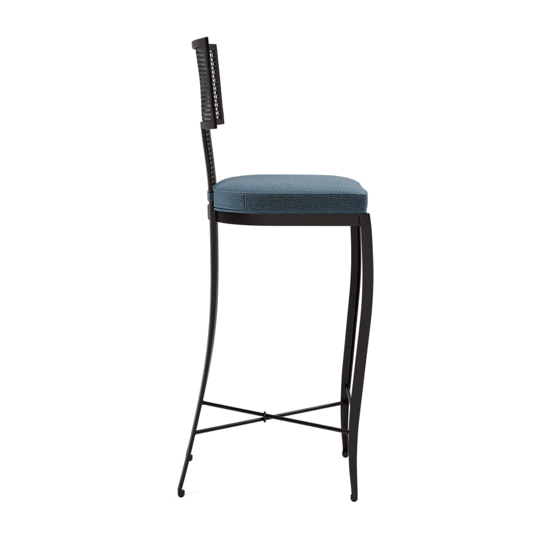 Made Goods Hadley Metal Outdoor Bar Stool in Havel Velvet