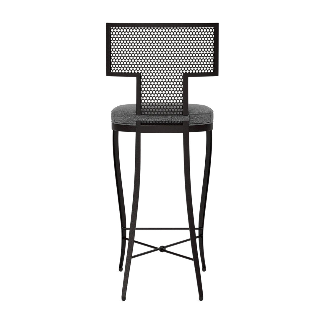 Made Goods Hadley Metal Outdoor Bar Stool in Weser Fabric