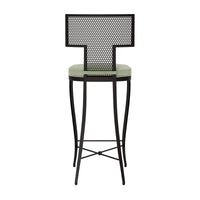 Made Goods Hadley Metal Outdoor Bar Stool in Weser Fabric